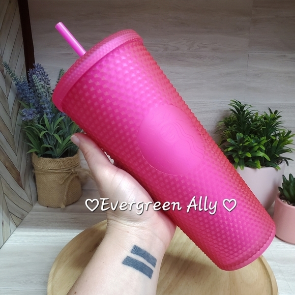 Starbucks Accessories - 💕Starbucks Barbie Fall 2021 Hot Pink Jelly Barbie Studded Tumbler Cold Cup